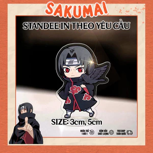Standee, Mô Hình Naruto Cao 5cm In UV Cắt Viền Naruto Sasuke Itachi Sakura Akatsuki Manga Nhật Bản Cute Ngầu - SakuMai