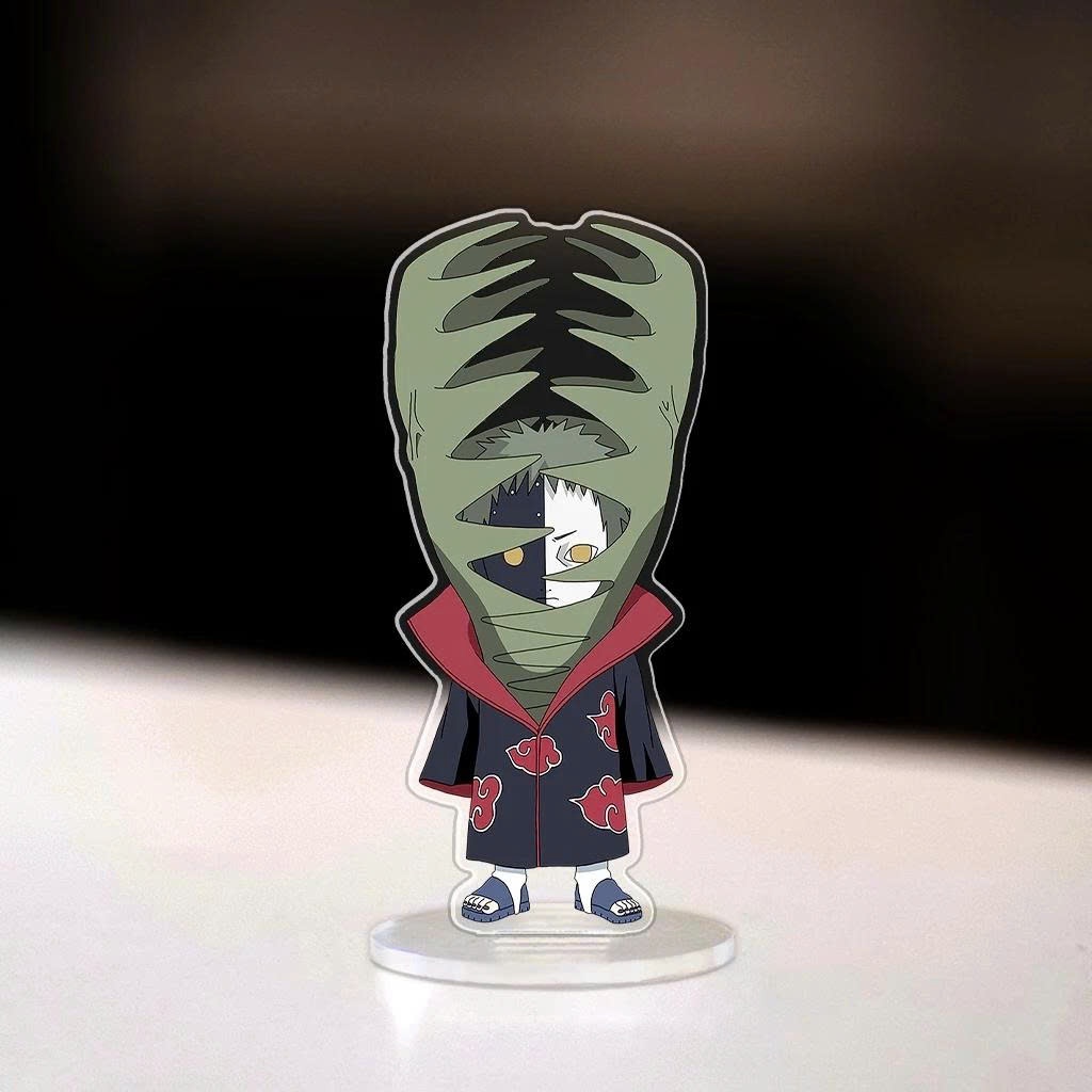 Standee, Mô Hình Sasuke Cao 5cm In UV Cắt Viền Naruto Itachi Uchiha Akatsuki Pain Dễ Thương Trang Trí Bàn Học - SakuMai