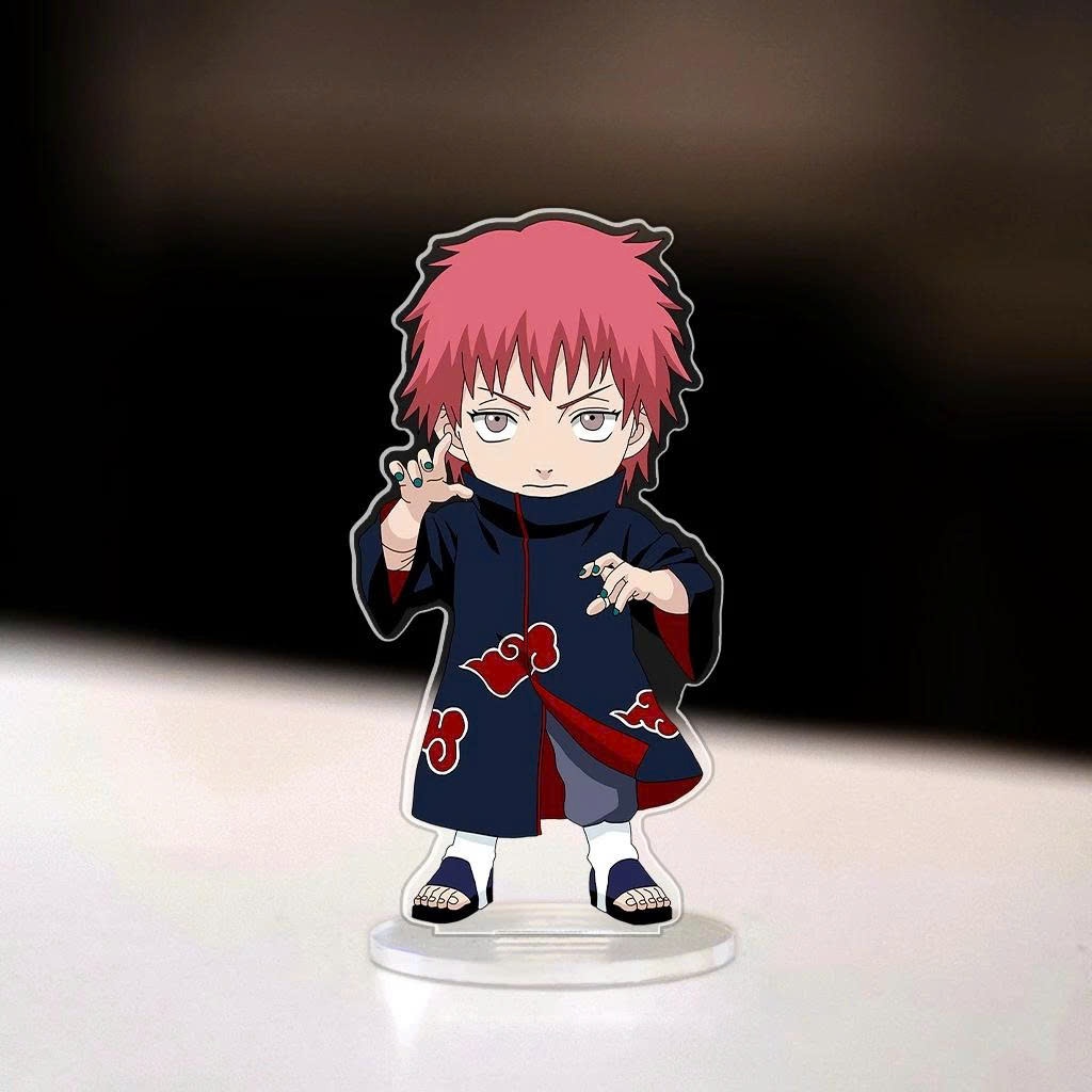Standee, Mô Hình Sasuke Cao 5cm In UV Cắt Viền Naruto Itachi Uchiha Akatsuki Pain Dễ Thương Trang Trí Bàn Học - SakuMai