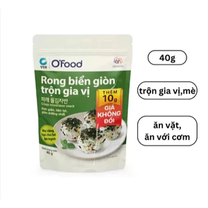 COMBO 4 rong biển giòn trộn gia vị O'food gói 40g