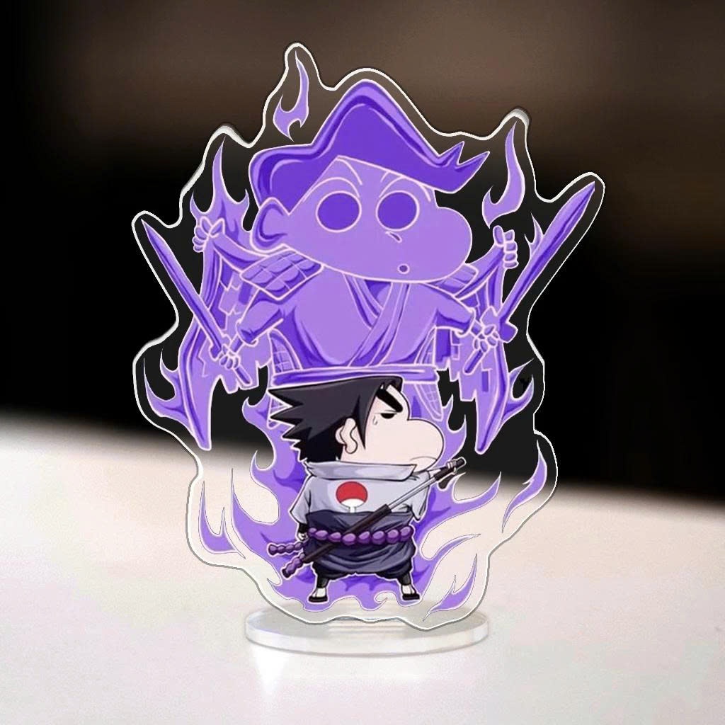 Standee, Mô Hình Sasuke Susano Cao 5cm 12cm 15cm Kết Hợp Shin Cậu Bé Bút Chì In UV Cắt Viền Dễ Thương Ngầu - SakuMai