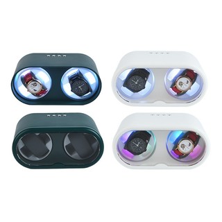 Tủ Hộp Đựng Đồng Hồ Cơ 2 Xoay có  pin sạc Chính Hãng Cao Cấp - Hộp Lắc Lên Cót Đồng Hồ Winder Watch