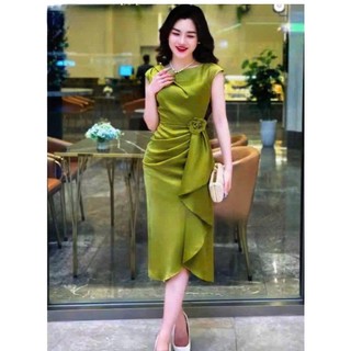 ĐẦM BODY DỰ TIỆC VẢI PHI LỤA THOÁNG MÁT THIẾT KẾ KẾT BÔNG EO NỔI  BẬT PHONG CÁCH TRẺ TRUNG NỮ TÍNH PHÙ HỢP THỜI TRANG