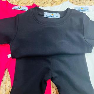 S16- Set áo thun cộc tay Croptop quần leggin đùi siêu cưng Form Ôm (BÉ TRÒN CAO TĂNG SIZE) - Size 8-30Kg