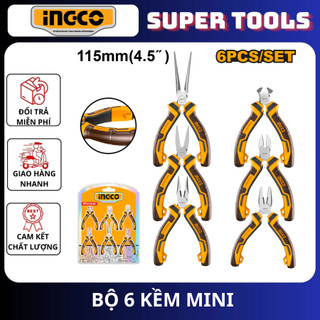 ĐỒ NGHỀ INGCO Bộ 6 kềm mini làm trang sức HMPS06115