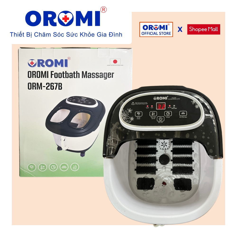 Bồn massage ngâm chân OROMI ORM-267B - Máy mát-xa thư giãn tự động làm nóng nước