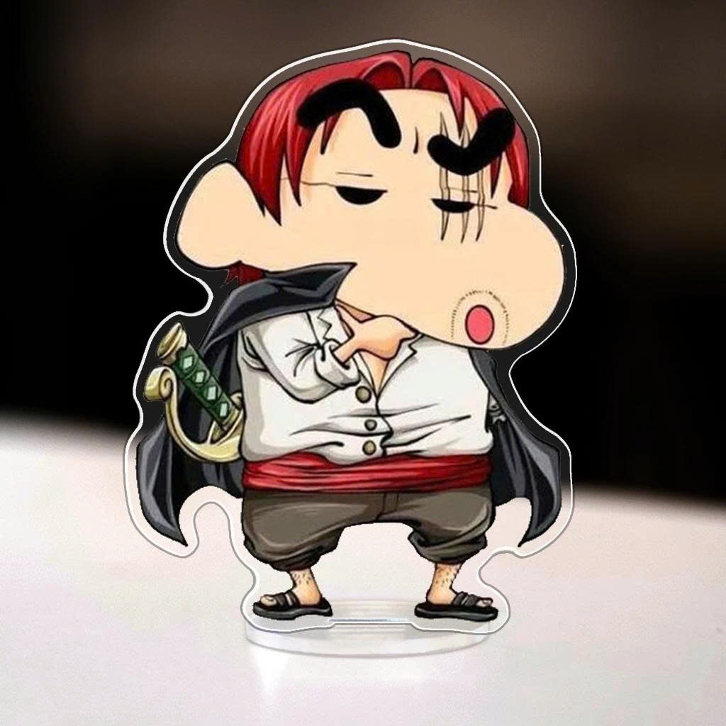 Standee, Shin x One Piece Chibi Cao 5cm 8cm 12cm 15cm Luffy Zoro Nami Dễ Thương Trang Trí Bàn Học Góc Làm Việc - SakuMai