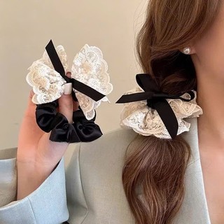Buộc tóc dây Retro ren nơ phong cách hàn quốc A4