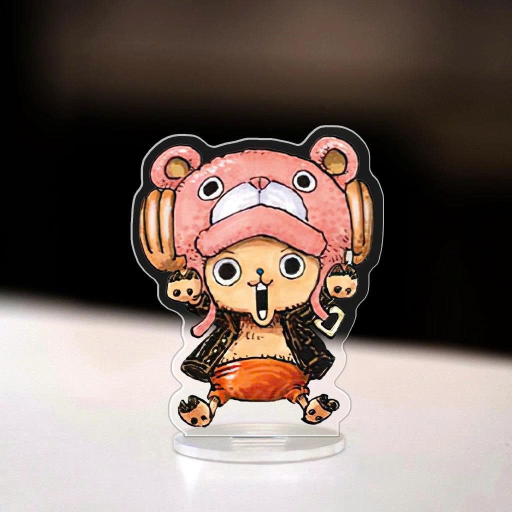 Standee, Mô Hình Luffy Cao 5cm In UV Cắt Viền Đảo Hải Tặc Zoro Nami Sanji Robin Dễ Thương Trang Trí Bàn Học - SakuMai