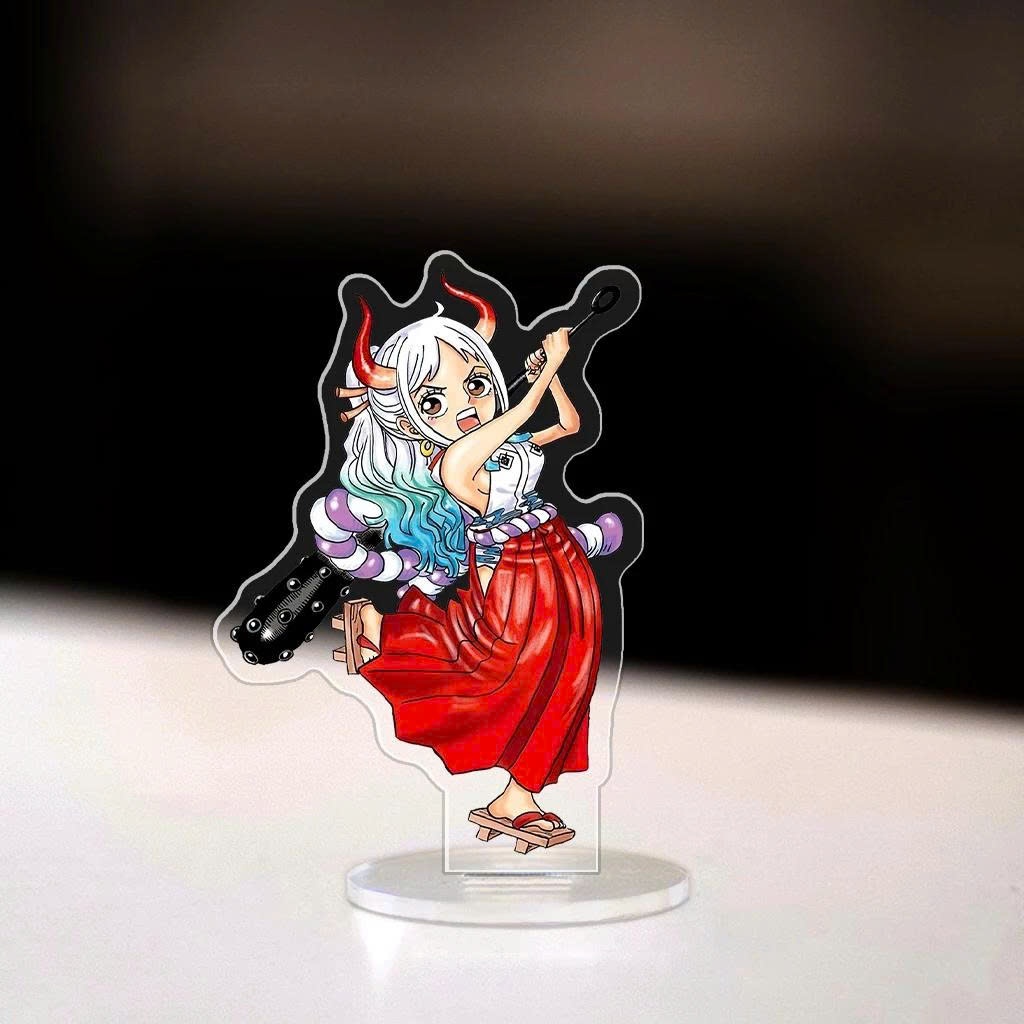 Standee, Mô Hình Luffy Cao 5cm In UV Cắt Viền Đảo Hải Tặc Zoro Nami Sanji Robin Dễ Thương Trang Trí Bàn Học - SakuMai
