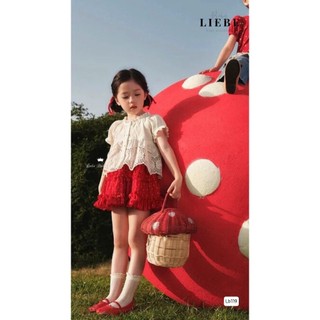 [B&G] Sét váy thô boi chân váy đỏ mùa hè dễ thương cho bé gái từ 10-42kg(2-11 tuổi)