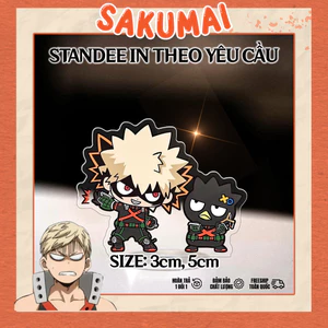 Standee, My Hero Academia Cao 5cm In UV Cắt Viền Todoroki Shoto Midoriya Bakugo Dễ Thương Trang Trí Bàn Học - SakuMai
