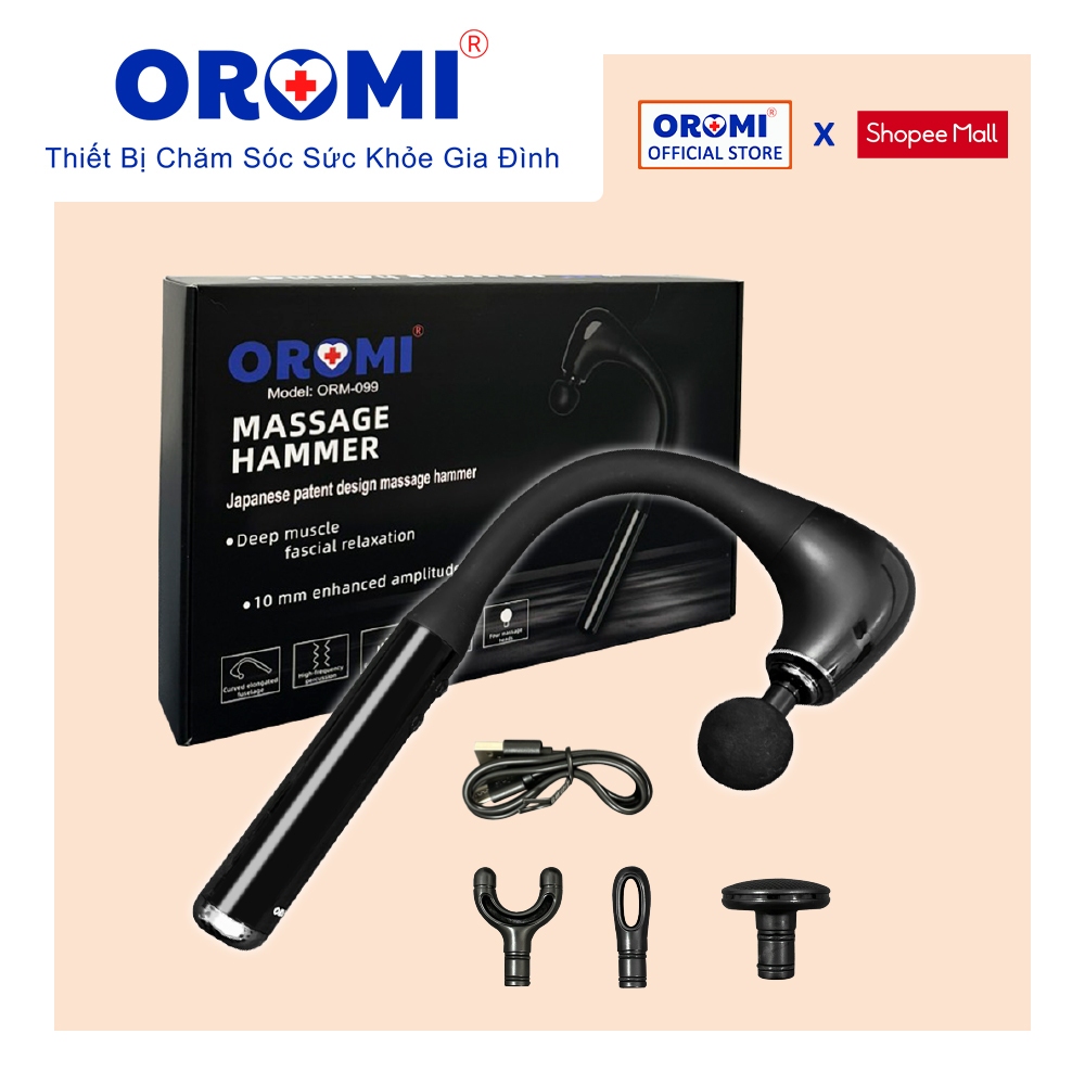 Máy Massage Cầm Tay Cao Cấp OROMI ORM-099 - Dụng Cụ Mát-Xa Thiết Kế Cong, Mát Xa Chuyên Nghiệp