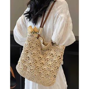 Túi cói vintage thời trang du lịch