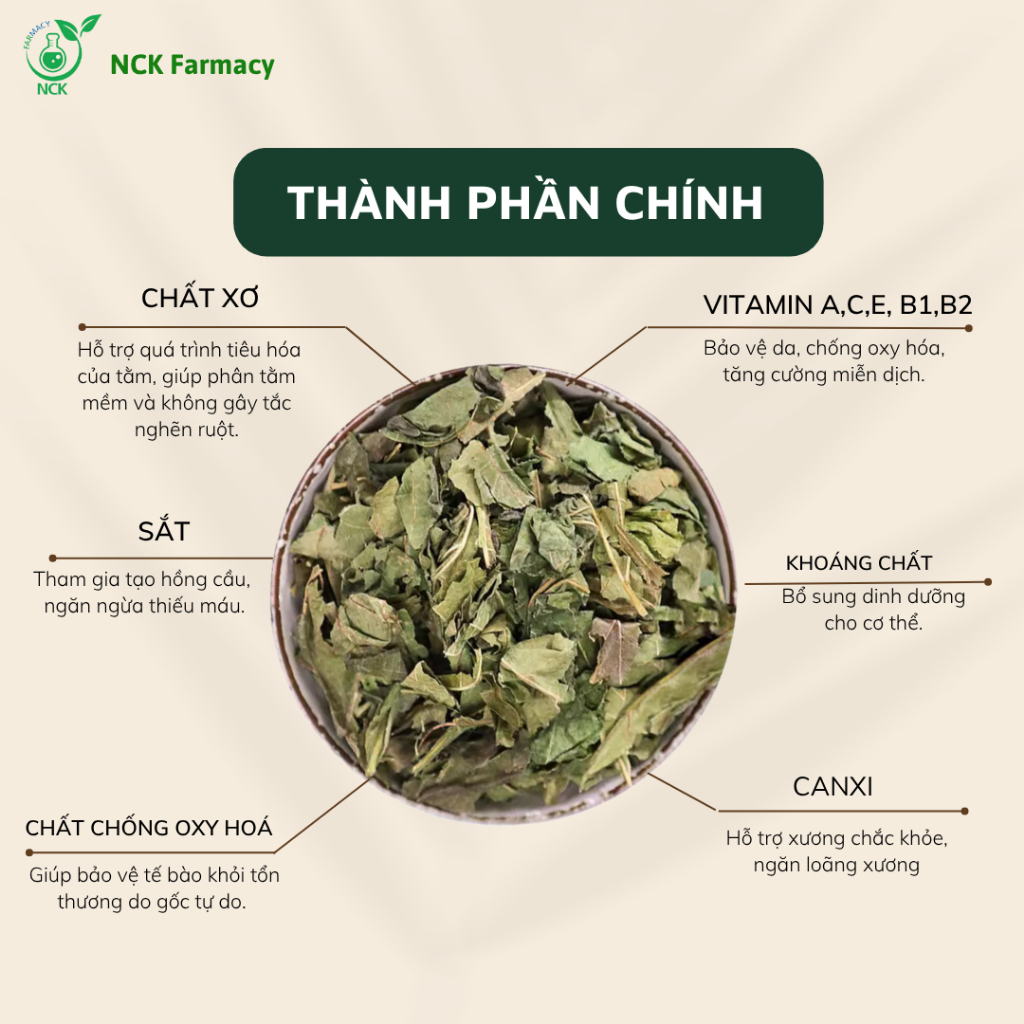 Lá dâu tằm khô sấy lạnh - Bổ sung dinh dưỡng, bồi bổ cơ thể