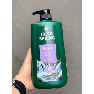 [MẪU MỚI 887ML] Sữa Tắm Gội Toàn Thân Nam IRISH SPRING 5IN1 For Men 887ML Made in Mexico - CÔ THƯ MARKET