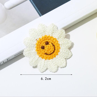 1 Miếng Vá, May Quần Áo Hình Hoa Cúc Trắng - kích thước từ 5cm -> 6.5cm