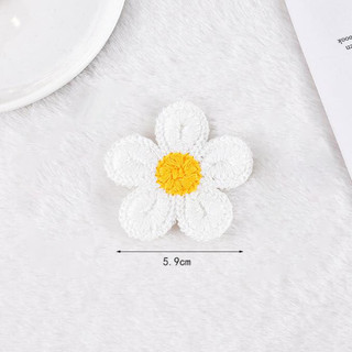 1 Miếng Vá, May Quần Áo Hình Hoa Cúc Trắng - kích thước từ 5cm -> 6.5cm