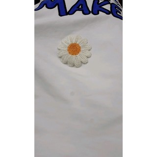 1 Miếng Vá, May Quần Áo Hình Hoa Cúc Trắng - kích thước từ 5cm -> 6.5cm