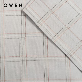 Owen - Áo sơ mi ngắn tay Body Fit AB250099NT màu Xám chất liệu Bamboo poly