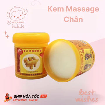 Kem massage chân gừng, colllagen, massage body | Kem massage body, massage bàn chân giữ ấm cơ thể