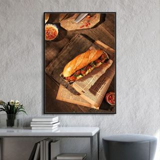 Tranh Canvas Treo Tường Trang Trí Quán Bánh Mỳ BH71 - Tranh Decor, Trang Trí Tiệm Bánh Mì Cao Cấp, Sắc Nét