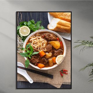 Tranh Canvas Treo Tường Trang Trí Quán Bánh Mỳ BH71 - Tranh Decor, Trang Trí Tiệm Bánh Mì Cao Cấp, Sắc Nét