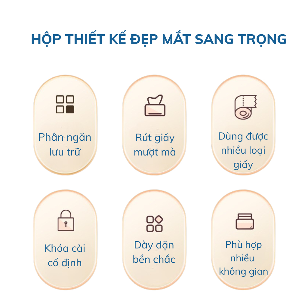 Hộp Đựng Giấy Hình Gấu Đa Năng – Có Ngăn Đựng Điều Khiển, Bút, Gương Mini