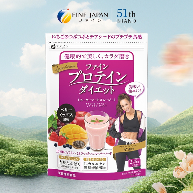 THỰC PHẨM BỔ SUNG FINE PROTEIN DIET AYA'S BERRIES FLAVOR GÓI 325G ...