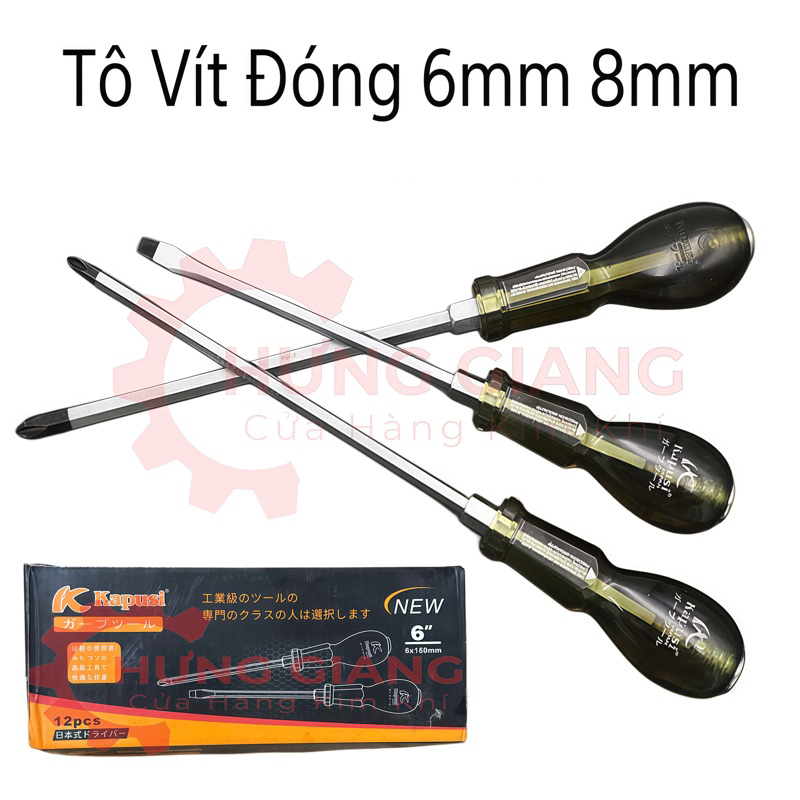 Tô Vít Đóng 2 Cạnh, 4 Cạnh KAPUSI Thép Chrome Cứng Cáp