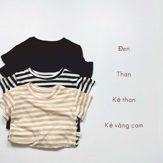 Áo thun bé trai bé gái Batala Kids, Áo phông trẻ em Trơn cotton xược hai chiều thoáng mát mùa hè cho bé từ 10-25kg ANM68