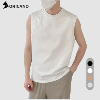 Áo Thun Nam Cao Cấp Tank Top Mặc Mùa Hè Mùa Thu, Áo Ba Lỗ, Áo Thun Ba Lỗ Nam Thun Lạnh Thương Hiệu ORICANO TT02