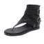 Giày sandal chiến binh KAILI xỏ ngón đế độn 3.5cm basic sang trọng, giày boot nữ LAL131