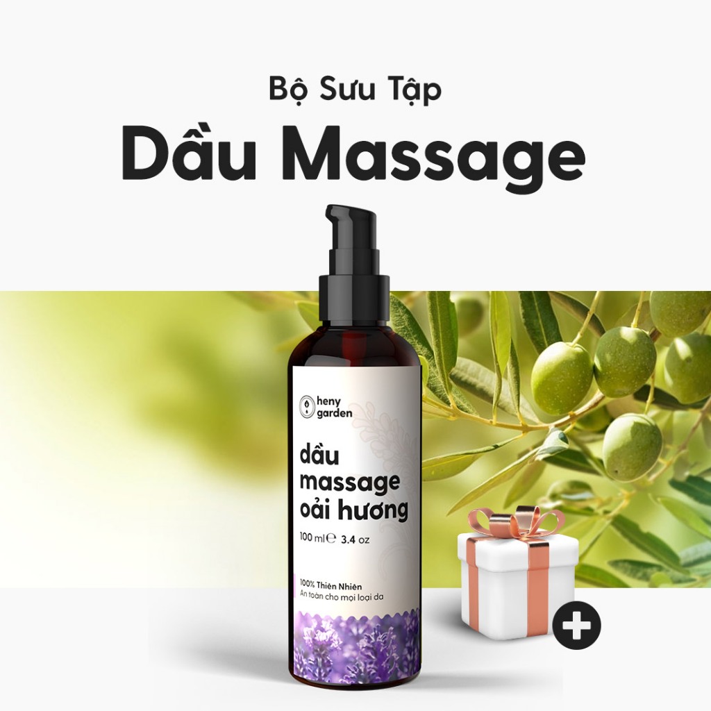 Dầu Massage Toàn Thân Body Heny Garden - Thư Giãn Cơ Thể & Dưỡng Da Với Tinh Dầu Thiên Nhiên