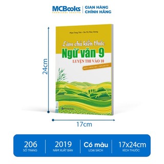 Sách - Combo Làm Chủ Kiến Thức Ngữ Văn 9 Luyện Thi Vào 10 (Tập 1 Và Tập 2)