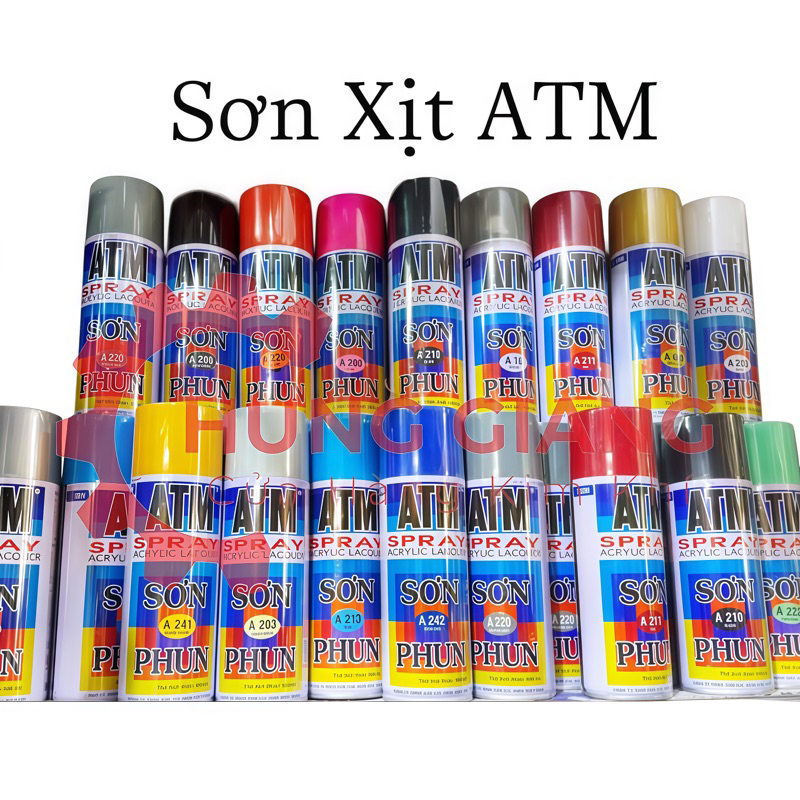 Sơn Xịt ATM SRAY sơn phun cao cấp nhiều màu