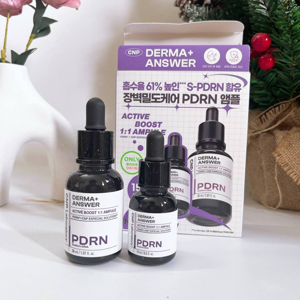 Serum CNP PDRN căng bóng sáng da hỗ trợ tái sinh Derma Answer Active Boost Ampule
