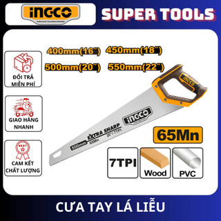 ĐỒ NGHỀ INGCO Cưa tay lá liễu 400 HHAS08400 / 450MM HHAS08450 / 500MM HHAS08500 / 550MM HHAS08550