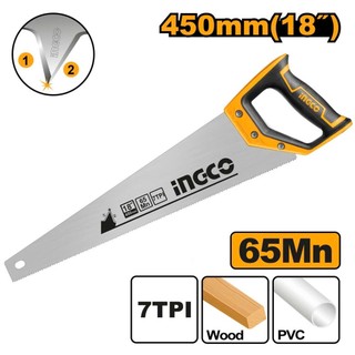 ĐỒ NGHỀ INGCO Cưa tay lá liễu 400 HHAS08400 / 450MM HHAS08450 / 500MM HHAS08500 / 550MM HHAS08550