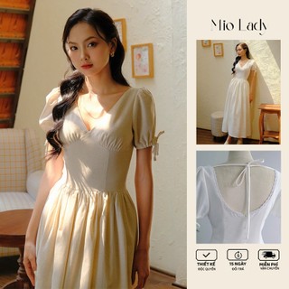 Váy Linen 2 Lớp Cổ Tim – Nhẹ Nhàng, Nữ Tính, Thanh Lịch - Mio Lady VA004