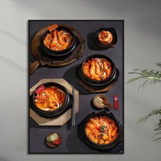Tranh Cavas Treo Tường Quán Mỳ Cay BH72 - Tranh Mì Cay /  tranh trang trí quán mì cay / quán ăn vặt