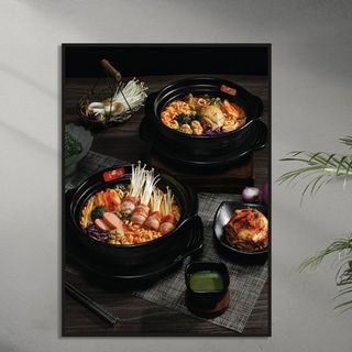 Tranh Cavas Treo Tường Quán Mỳ Cay BH72 - Tranh Mì Cay /  tranh trang trí quán mì cay / quán ăn vặt