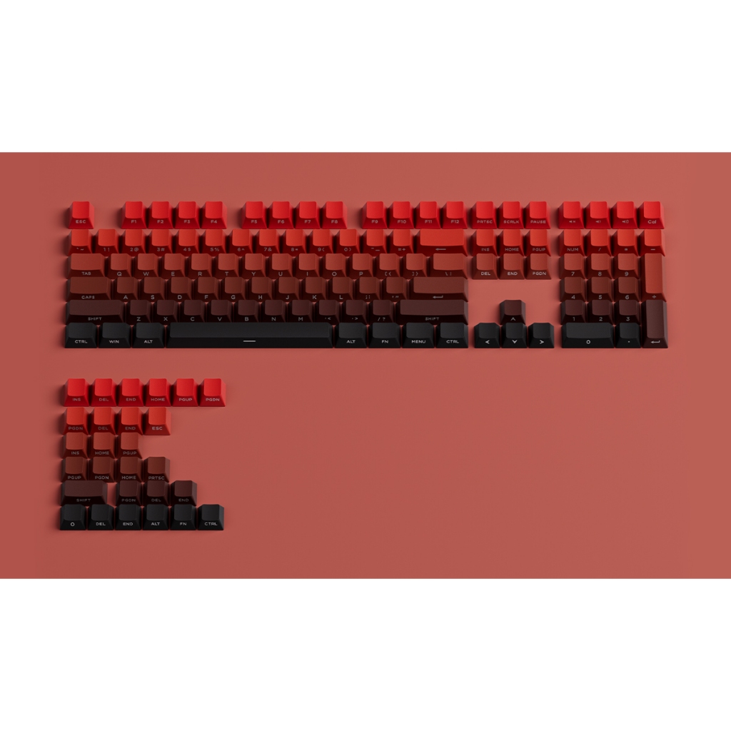 Bộ keycap AKKO x Veekos - Blaze Gradient (PBT Double-Shot /Cherry Profile / 135 nút) | BigBuy360 - bigbuy360.vn
