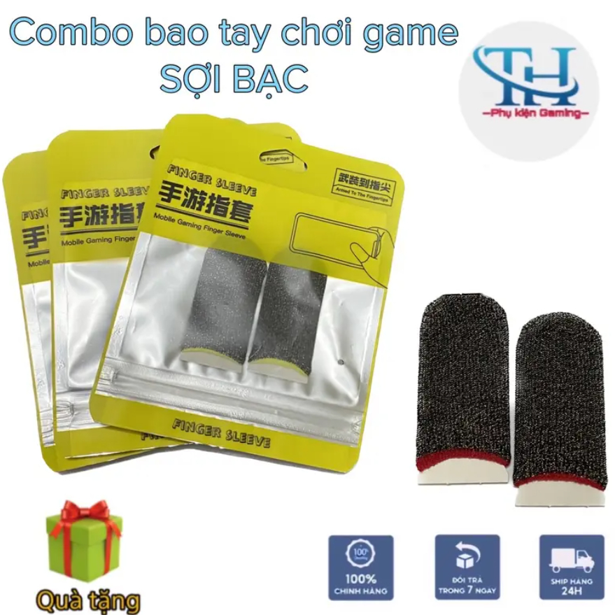 Bao Tay Chơi Game Cao Cấp Sợi Bạc Siêu Mỏng Thấm Hút Mồ Hôi