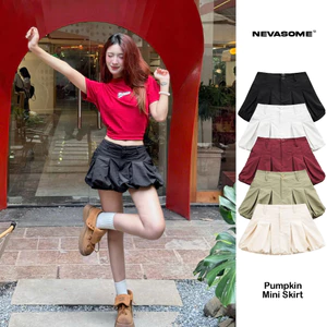 Chân Váy Bí Local Brand NEVASOME Pumpkin Mini Skirt Womenswear