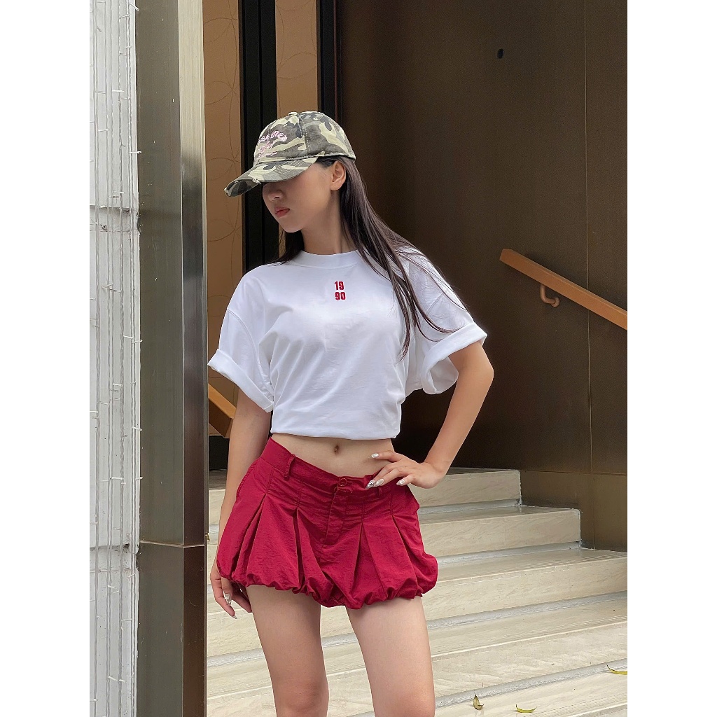 [Xả Hàng] Chân Váy Bí Local Brand NEVASOME Pumpkin Mini Skirt Womenswear