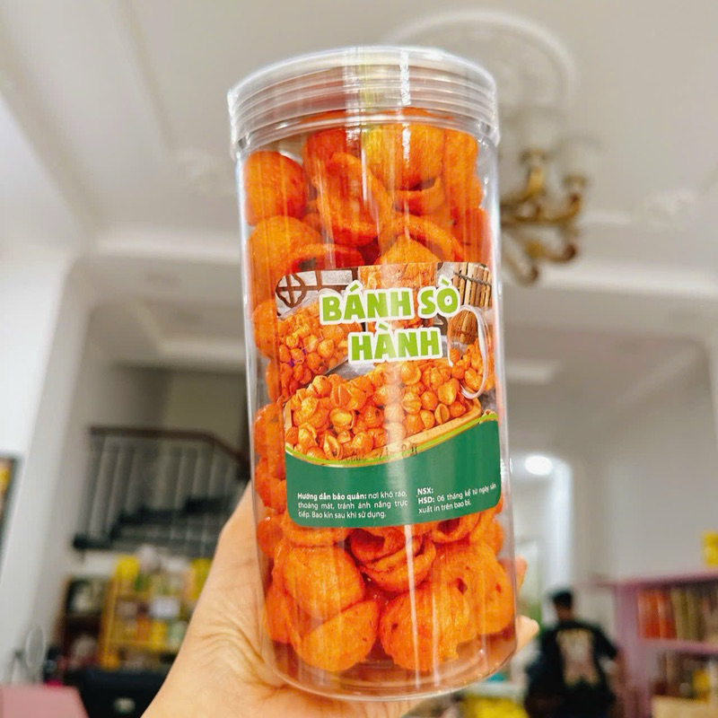 Bánh Ốc Hành/Sò Hành Giòn Thơm lon pet 210g