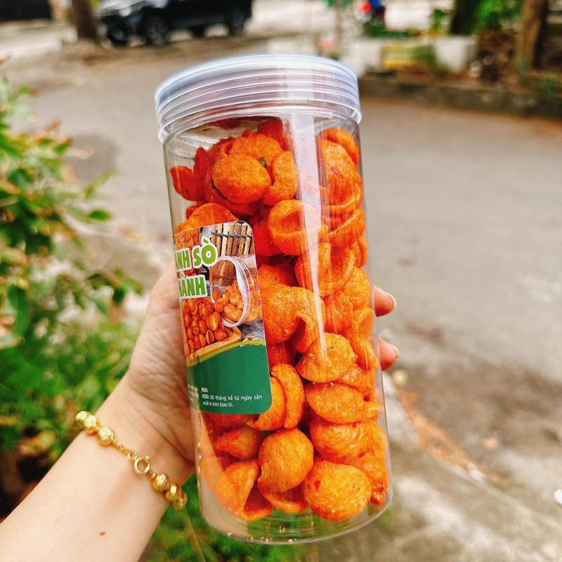 Bánh Ốc Hành/Sò Hành Giòn Thơm lon pet 210g