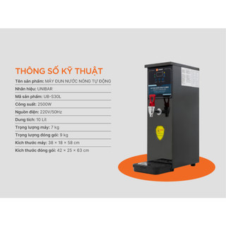 Máy Đun Nước Nóng Tự Động Unibar UB-S30L