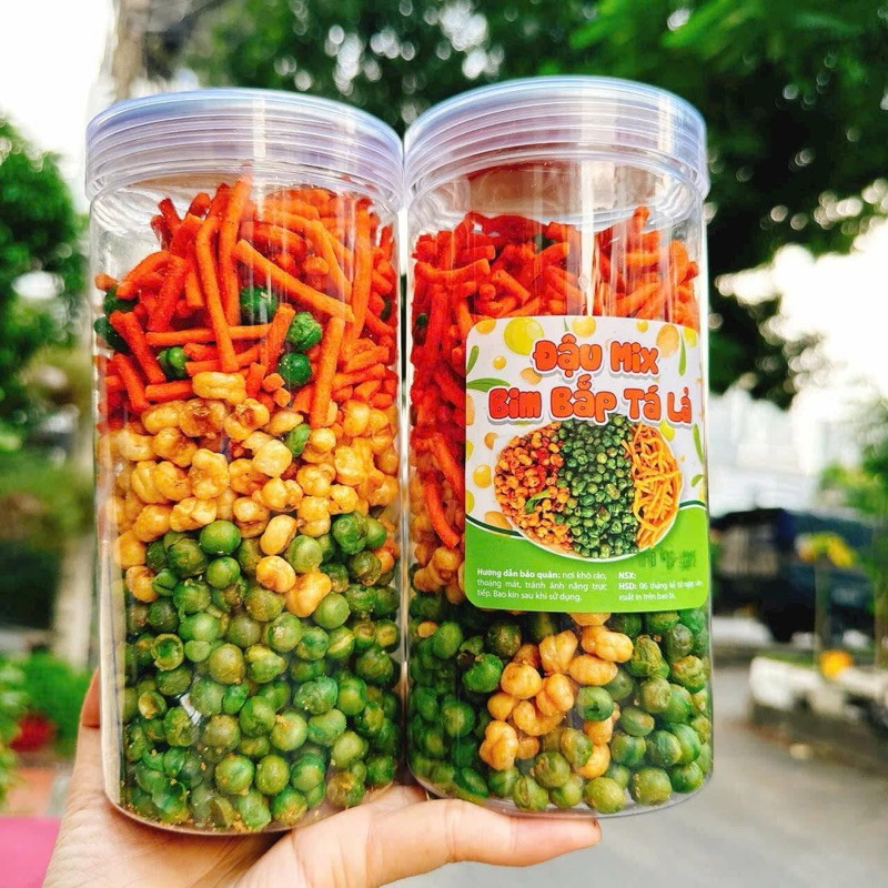 Bim Bim Que Mix Bắp , Đậu Hà Lan - lon pet 320gr